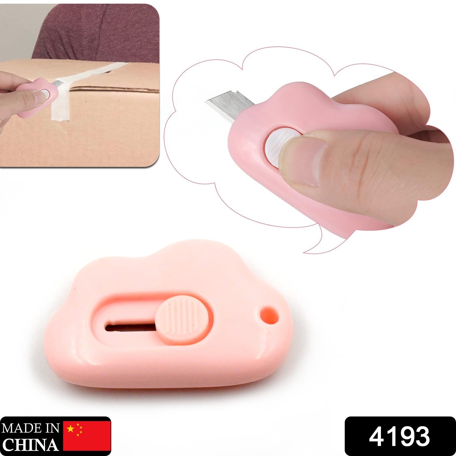 4193 Mini Cloud Box Cutter Portable Cute Box Cutter Utility Retractable Art Knives Letter Opener Envelope Slitter Office School Supplies Stationery (1 Pc) 4193 Mini Cloud Box Cutter Portable Cute Box Cutter Utility Retractable Art Knives Letter Opener Envelope Slitter Office School Supplies Stationery (1 Pc)